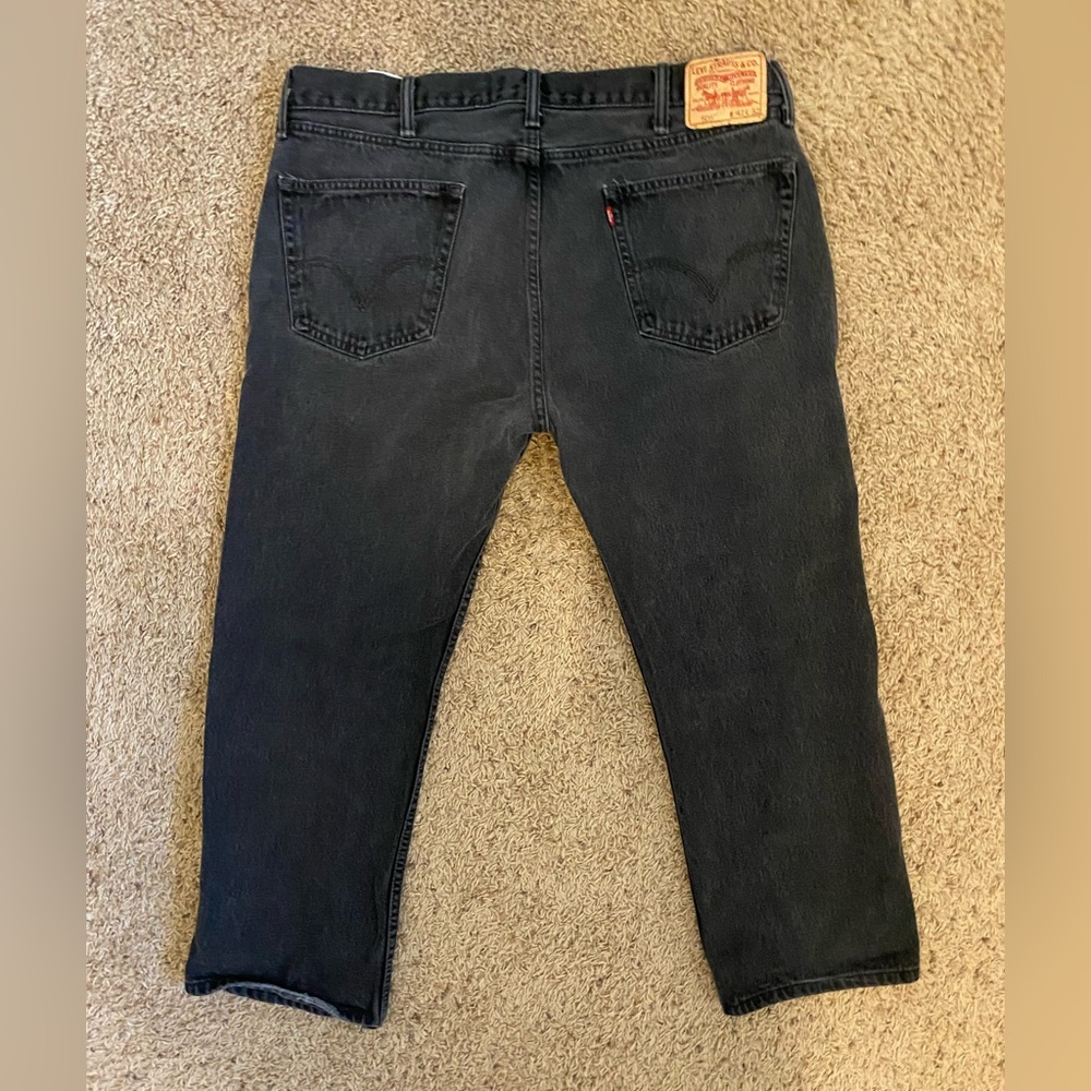Men’s Levi’s 505 Straight Fit Black Jeans size 42